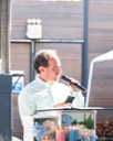 Adam speaking at the wedding